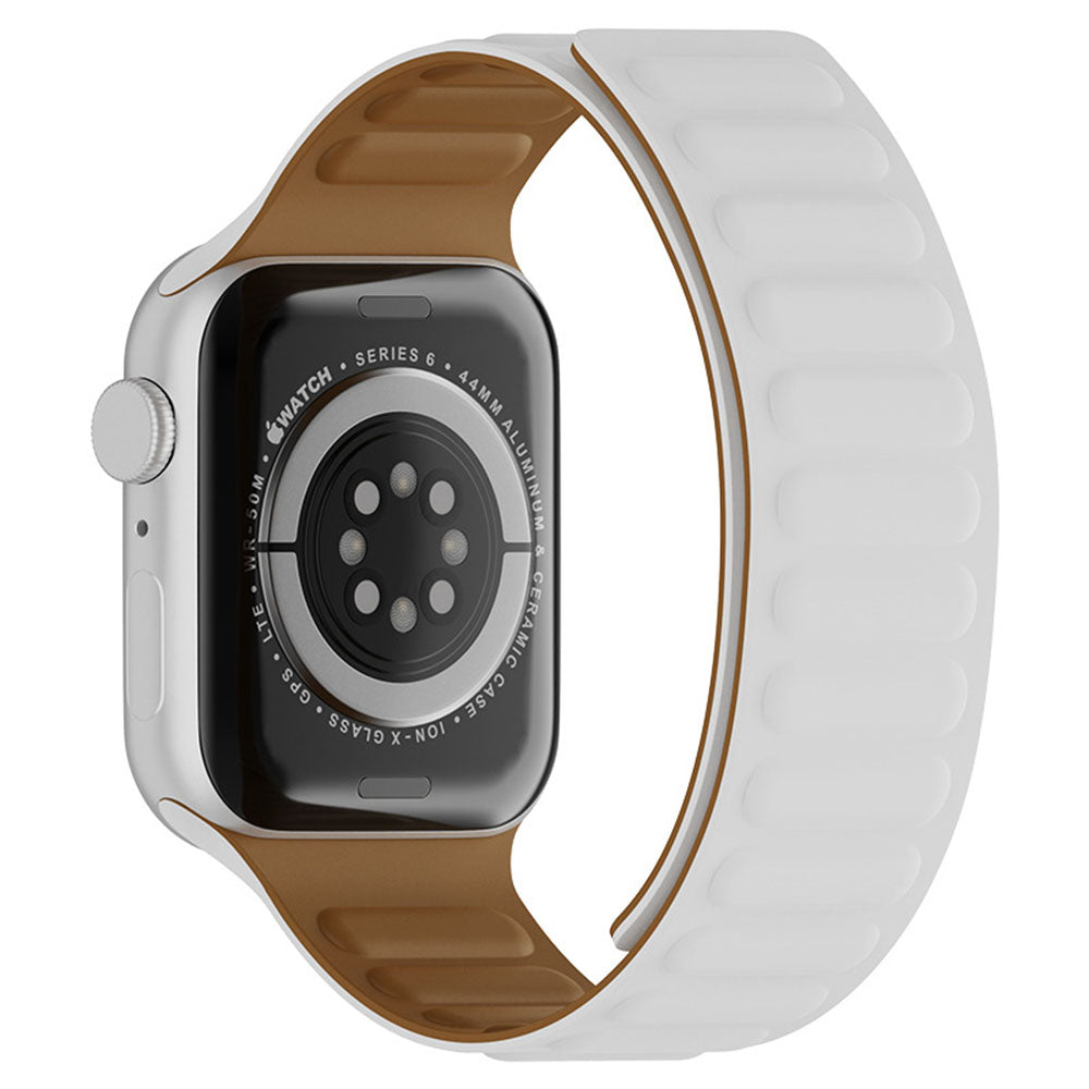 Techsuit W035 band voor Apple Watch 49mm / 46mm / 45mm / 44mm / 42mm Series, Wit