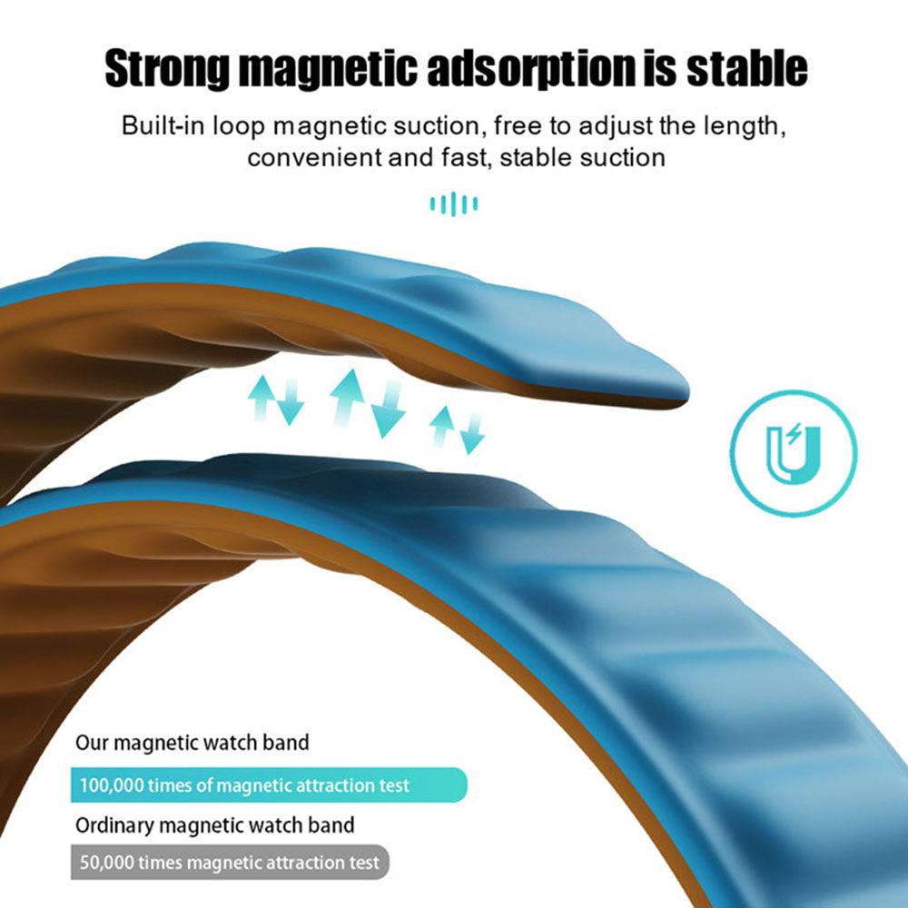 Techsuit W035 Strap for Apple Watch 49mm / 46mm / 45mm / 44mm / 42mm Series, Black