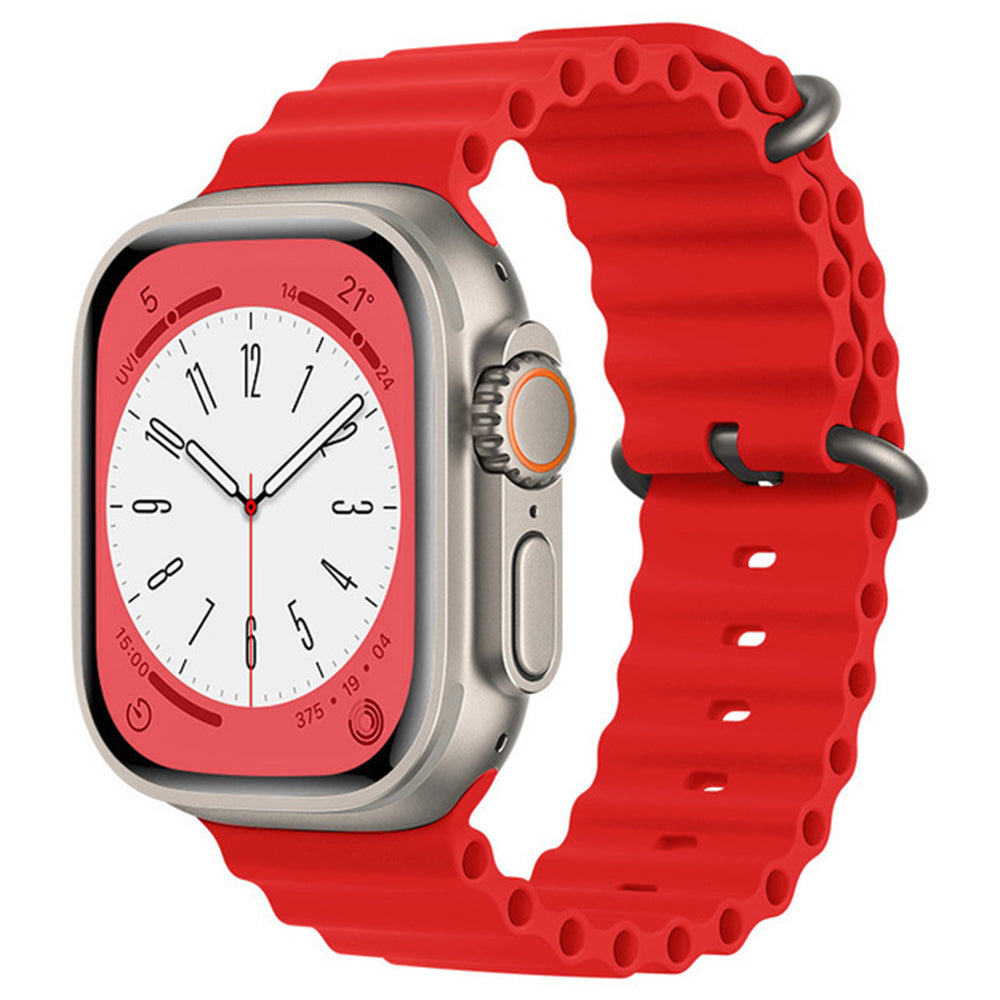 Techsuit-band W038 voor Apple Watch 49mm / 46mm / 45mm / 44mm / 42mm Series, Rood