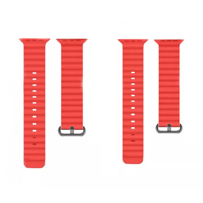 Techsuit-band W038 voor Apple Watch 49mm / 46mm / 45mm / 44mm / 42mm Series, Rood
