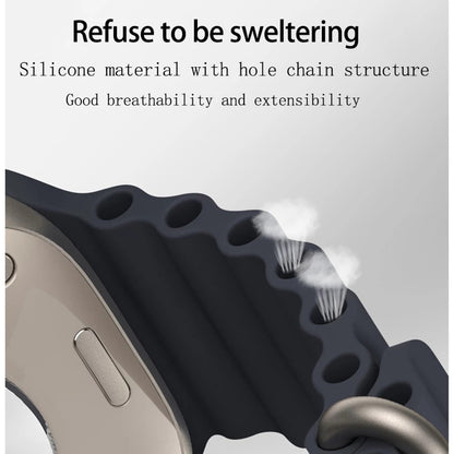 Techsuit W038 band voor Apple Watch 42mm / 41mm / 40mm / 38mm Series, Donkergroen