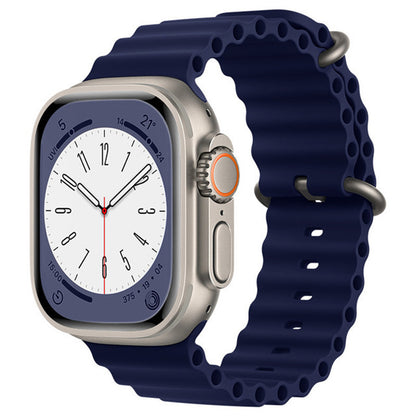 Techsuit W038 band voor Apple Watch 49mm / 46mm / 45mm / 44mm / 42mm Series, Marineblauw