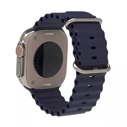 Techsuit W038 band voor Apple Watch 49mm / 46mm / 45mm / 44mm / 42mm Series, Marineblauw