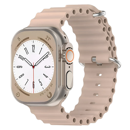 Techsuit-band W038 voor Apple Watch 49mm / 46mm / 45mm / 44mm / 42mm Series, Bruin
