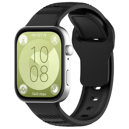 Techsuit W050 band voor Huawei Watch Fit 4 Pro / Watch Fit 4 / Watch Fit 3, Zwart