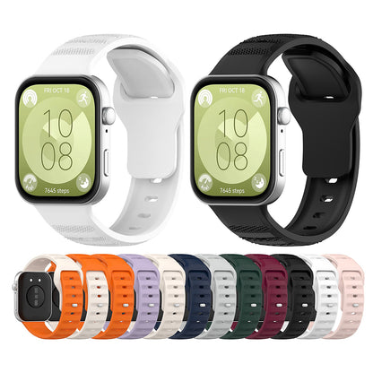 Techsuit W050 band voor Huawei Watch Fit 4 Pro / Watch Fit 4 / Watch Fit 3, Zwart