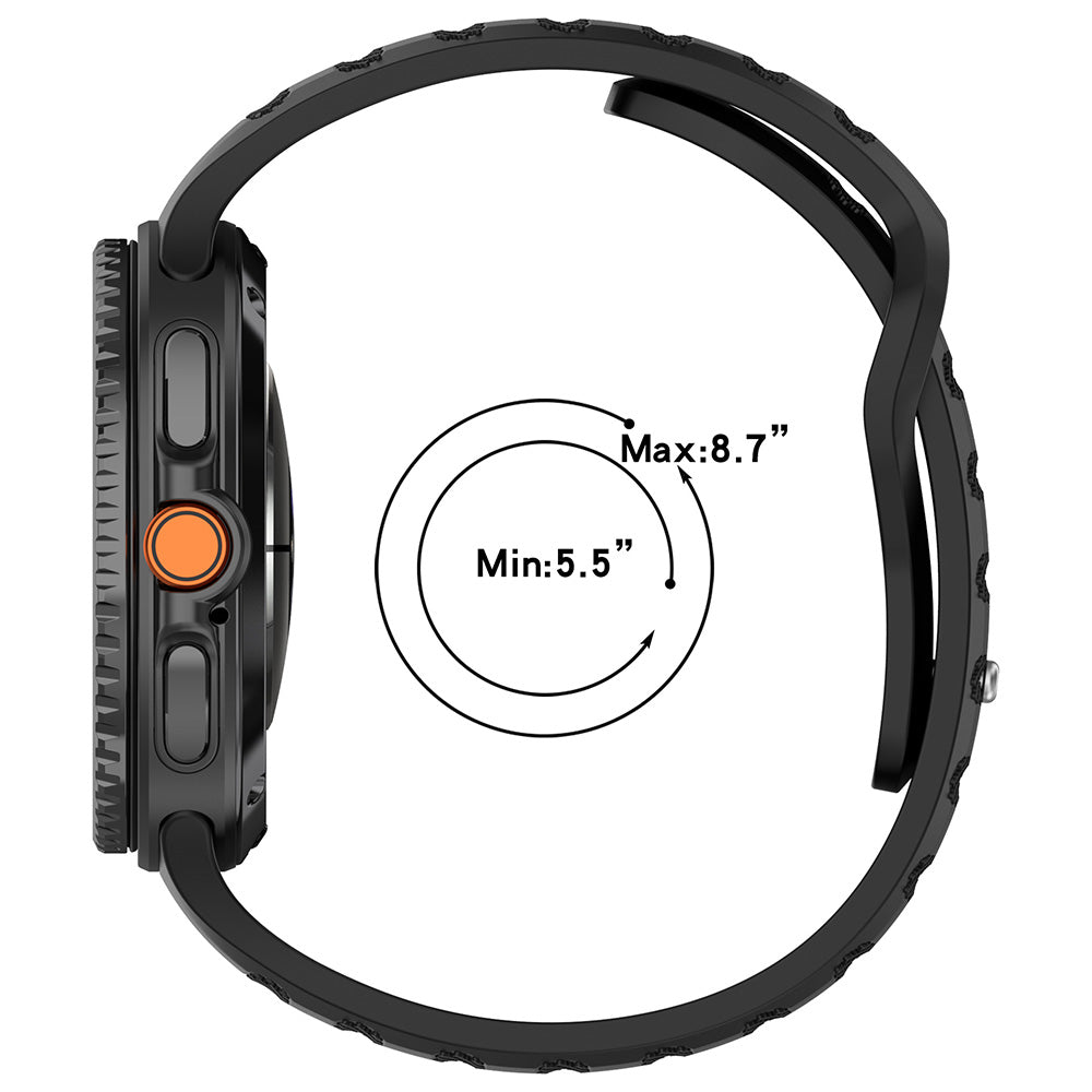 Techsuit W050 band voor Samsung Galaxy Watch 8 Classic / Watch8 44mm / Watch 8 40mm, Kersenrood