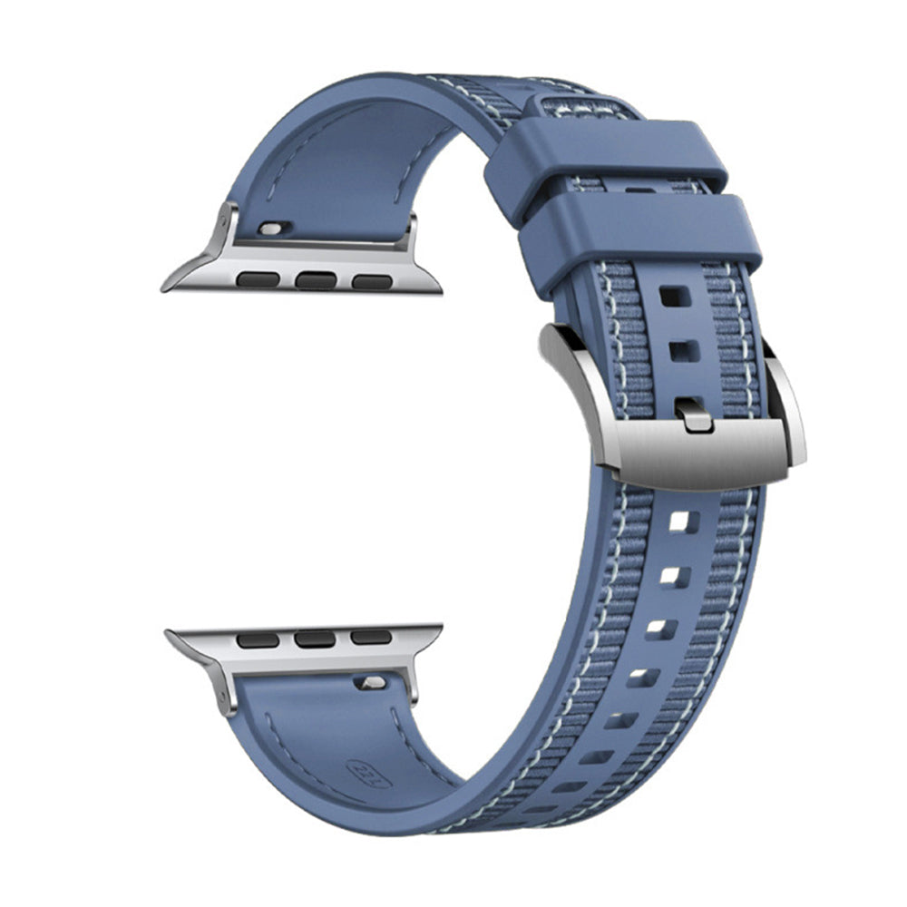 Techsuit W051 Strap for Apple Watch 49mm / 46mm / 45mm / 44mm / 42mm Series, Dark Blue