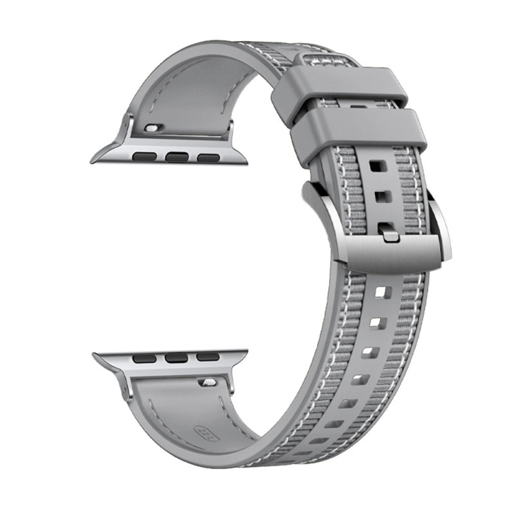 Techsuit W051 band voor Apple Watch 49mm / 46mm / 45mm / 44mm / 42mm Series, Gri