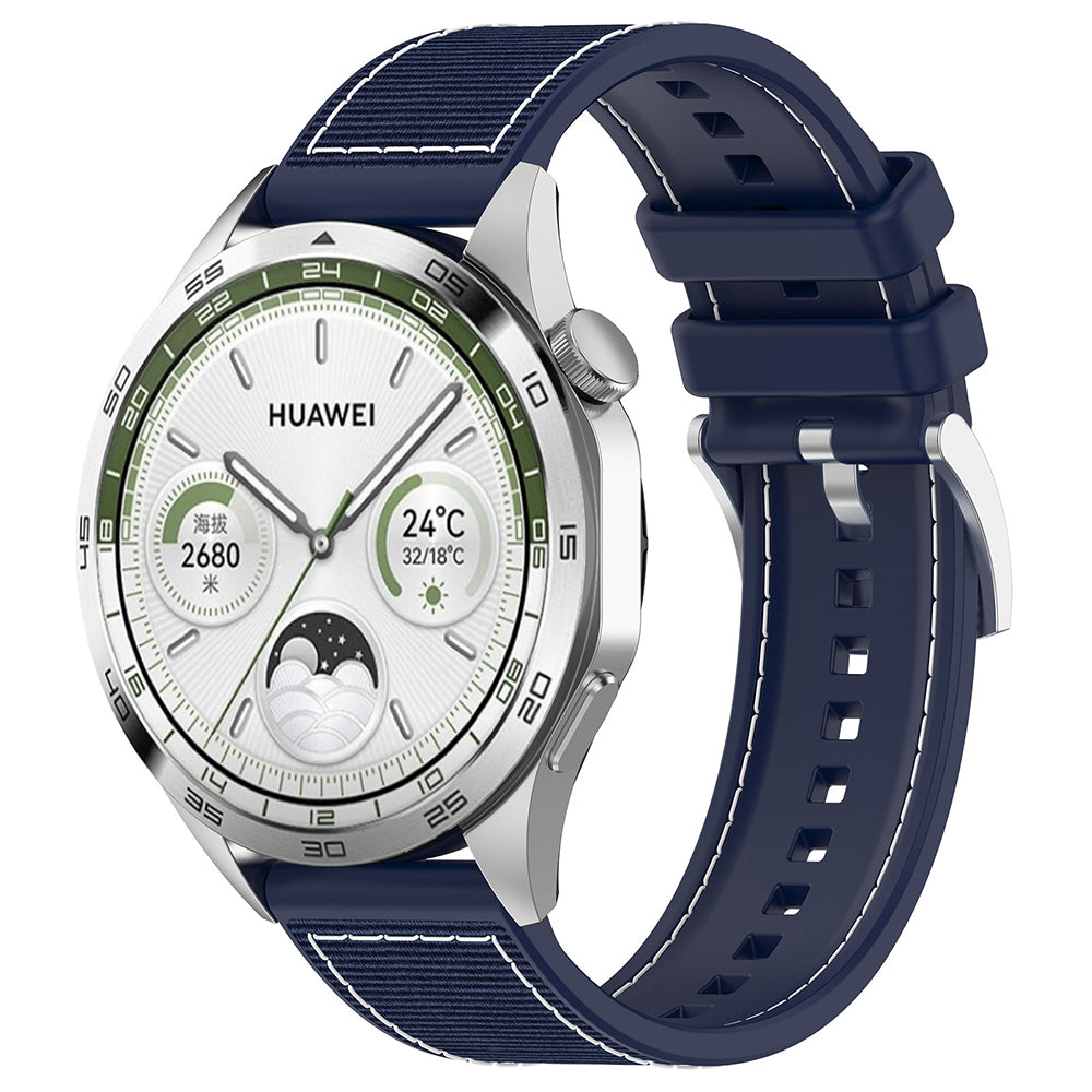 Techsuit W051 band voor Huawei Watch / Xiaomi Watch Series, 22mm, Donkerblauw