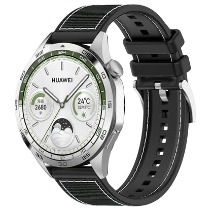 Techsuit W051 band voor Huawei Watch / Xiaomi Watch Series, 22mm, Zwart