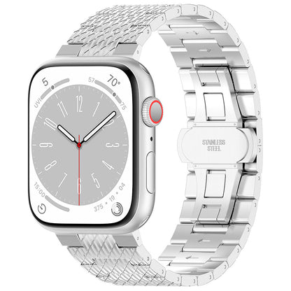 Techsuit W052 band voor Apple Watch 42mm / 41mm / 40mm / 38mm Series, Zilverkleurig