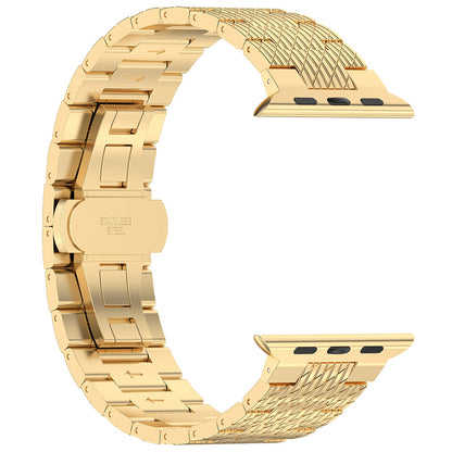 Techsuit W052 band voor Apple Watch 42mm / 41mm / 40mm / 38mm Series, Goud