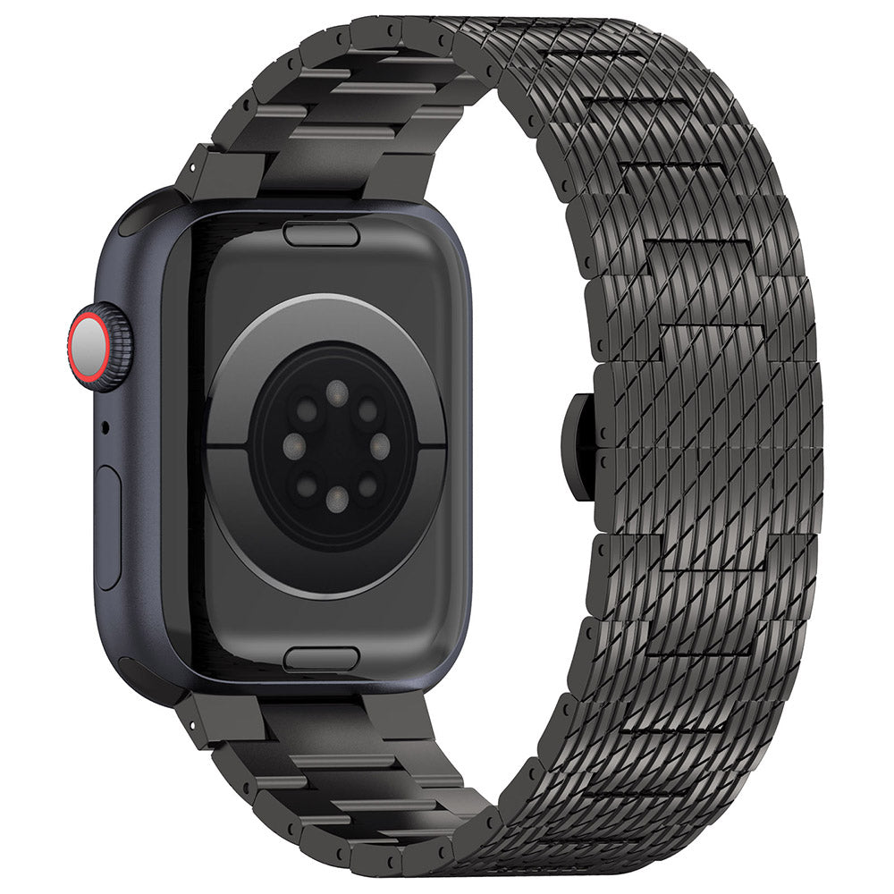 Techsuit W052 band voor Apple Watch 42mm / 41mm / 40mm / 38mm Series, Zwart