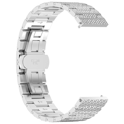 Techsuit W052 band voor Huawei Watch / Xiaomi Watch Series, 22mm, Zilverkleurig