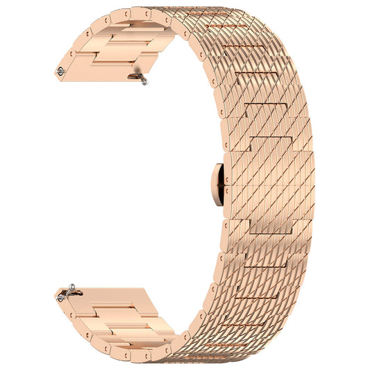 Techsuit W052 band voor Huawei Watch / Xiaomi Watch Series, 22mm, Rosé Goud