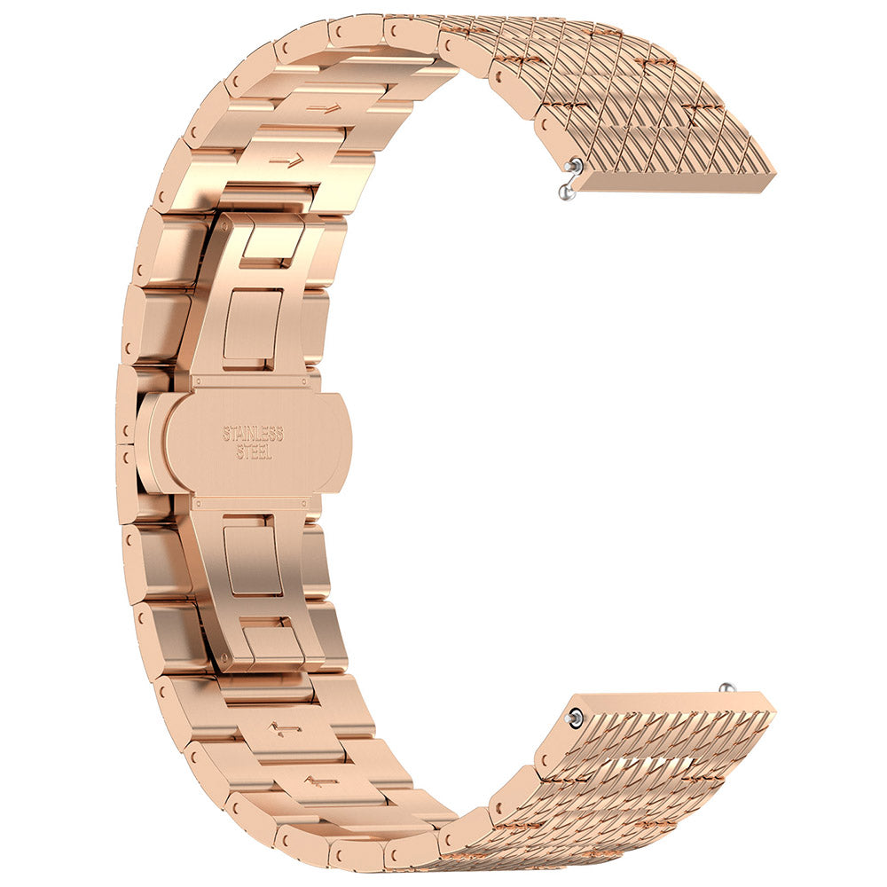 Techsuit W052 band voor Huawei Watch / Xiaomi Watch Series, 22mm, Rosé Goud