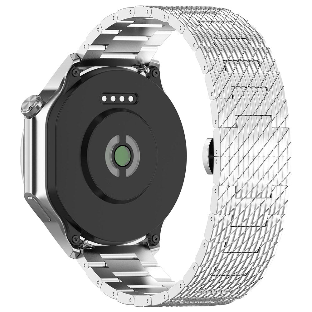 Techsuit W052 band voor Samsung Galaxy Watch / Huawei Watch Series, 20mm, Zilverkleurig