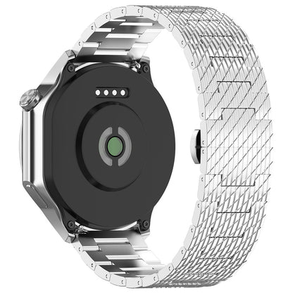 Techsuit W052 band voor Samsung Galaxy Watch / Huawei Watch Series, 20mm, Zilverkleurig