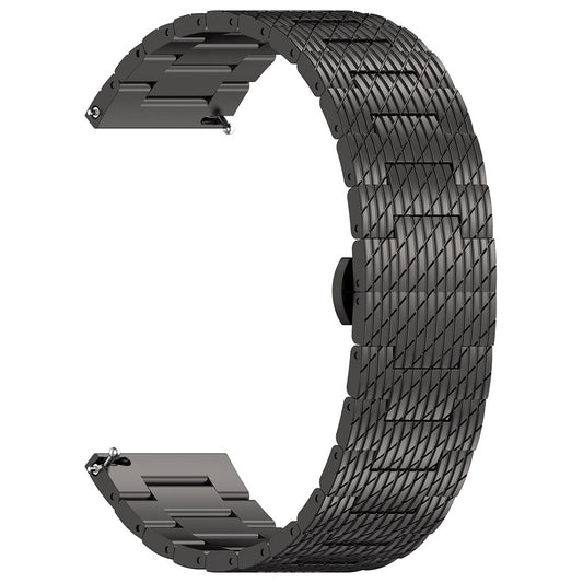 Techsuit W052 band voor Samsung Galaxy Watch / Huawei Watch Series, 20mm, Zwart