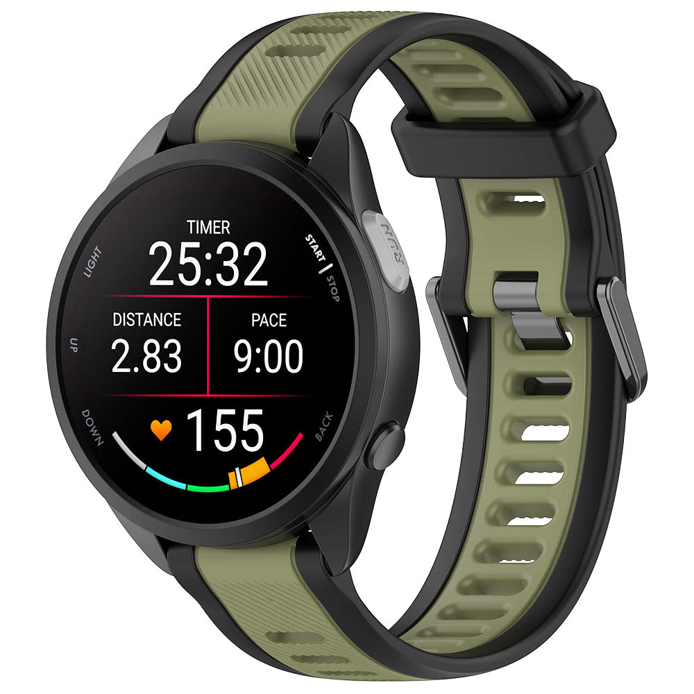 Techsuit W053 band voor Huawei Watch / Garmin Watch Series, 18mm, Kaki