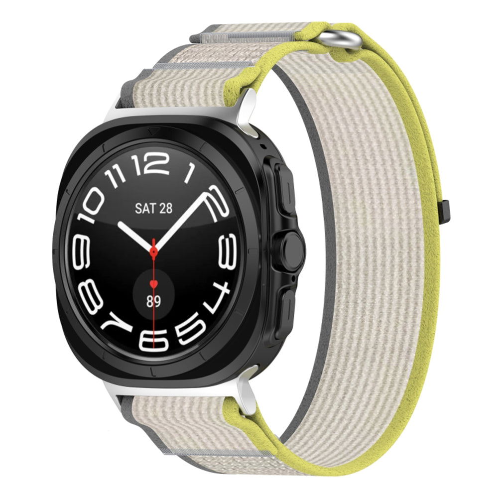 Techsuit W054 band voor Samsung Galaxy Watch Ultra, Geel Grijs