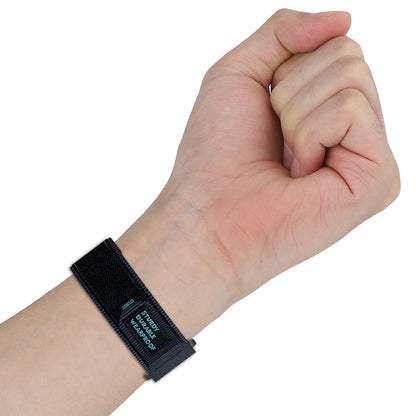 Techsuit W057 band voor Garmin Instinct / Approach / Fenix Watch Series, 20mm, Zwart