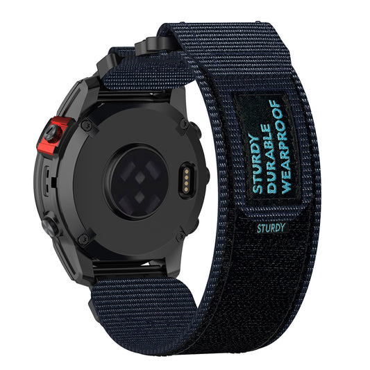 Techsuit W057 band voor Garmin Watch Fenix / Forerunner Series, 22mm, Marineblauw