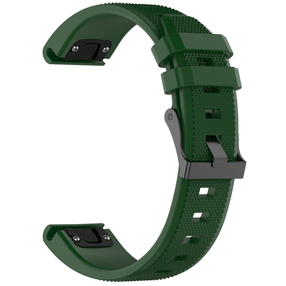 Techsuit W058 band voor Garmin Watch Fenix / Forerunner Series, 22mm, Donkergroen