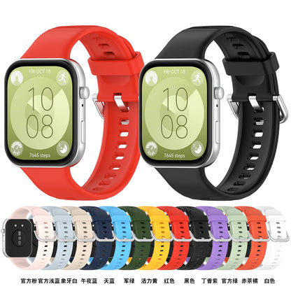 Techsuit W061 band voor Huawei Watch Fit 4 Pro / Watch Fit 4 / Watch Fit 3, Paars