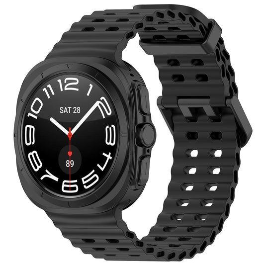 Techsuit W062 band voor Samsung Galaxy Watch Ultra, Zwart