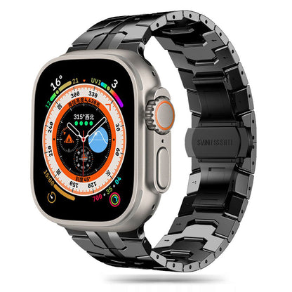 Techsuit W063 band voor Apple Watch 49mm / 46mm / 45mm / 44mm / 42mm Series, Zwart