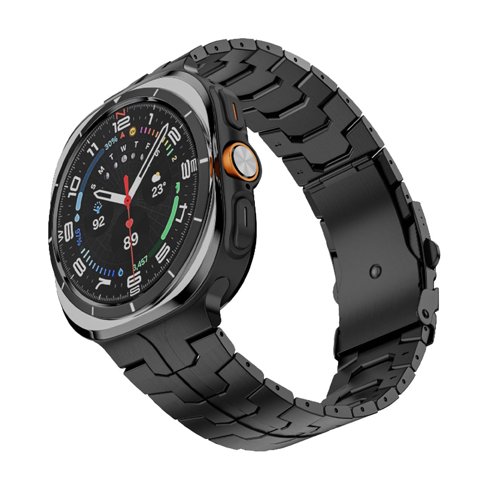 Techsuit W063 band voor Samsung Galaxy Watch Ultra, Zwart