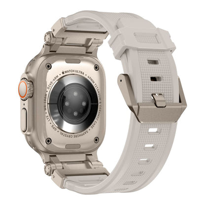 Techsuit W064 band voor Apple Watch 49mm / 46mm / 45mm / 44mm / 42mm Series, Zilverkleurig