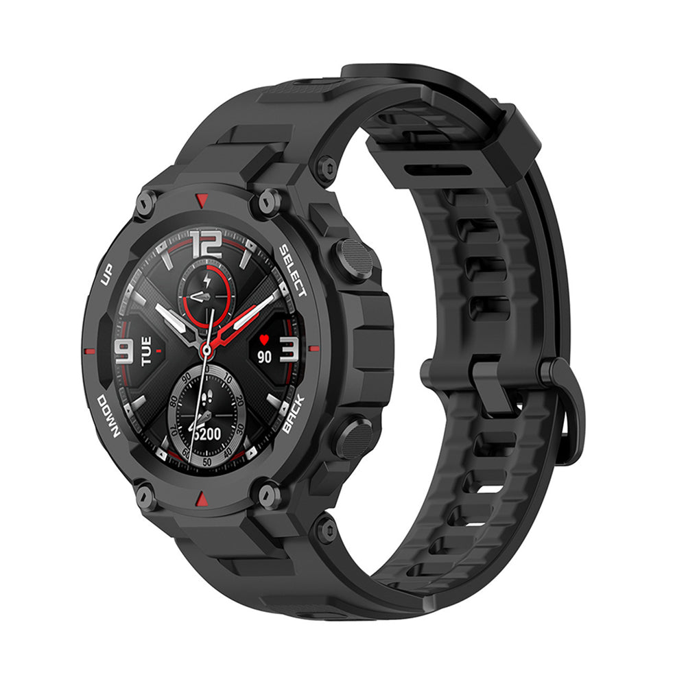 Techsuit W067 band voor Amazfit T-Rex Pro / T-Rex, Zwart