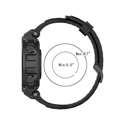 Techsuit W067 band voor Amazfit T-Rex Pro / T-Rex, Zwart