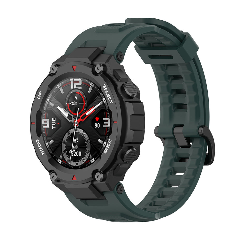 Techsuit W067 band voor Amazfit T-Rex Pro / T-Rex, Donkergroen