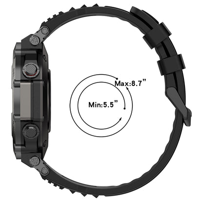 Techsuit W067 band voor Amazfit T-Rex Ultra, Grijs
