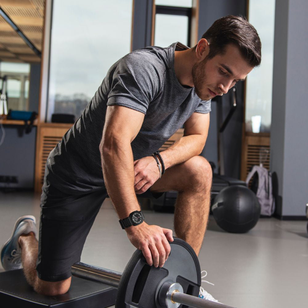 Techsuit W068 band voor Samsung Galaxy Watch Ultra, Zwart Oranje