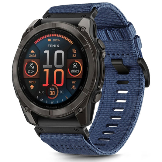 Techsuit W070 band voor Garmin Instinct / Approach / Fenix Watch Series, 20mm, Marineblauw