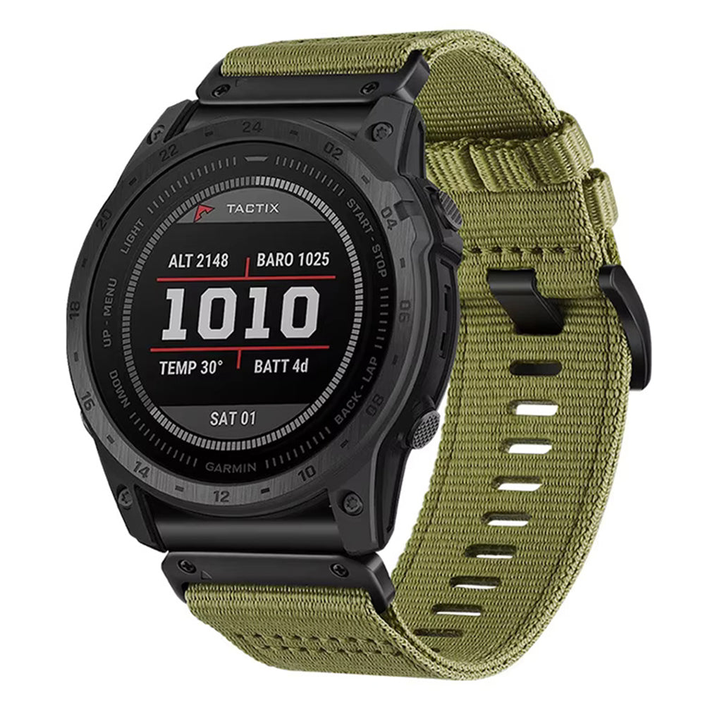 Techsuit W070 band voor Garmin Instinct / Approach / Fenix Watch Series, 20mm, Groen