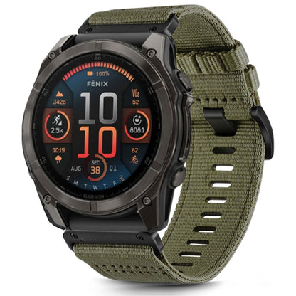 Techsuit W070 band voor Garmin Instinct / Approach / Fenix Watch Series, 20mm, Donkergroen