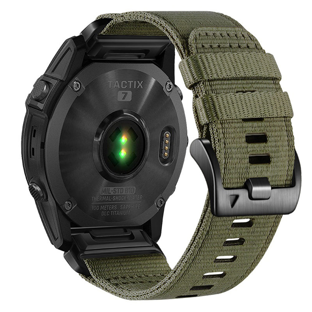 Techsuit W070 band voor Garmin Instinct / Approach / Fenix Watch Series, 20mm, Donkergroen
