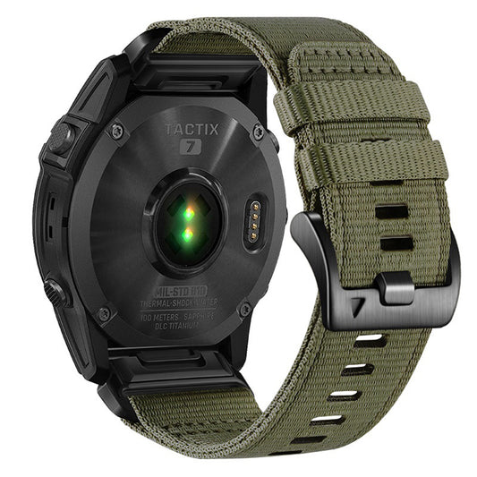 Techsuit W070 Strap for Garmin Watch Fenix Series, 26mm, Dark Green