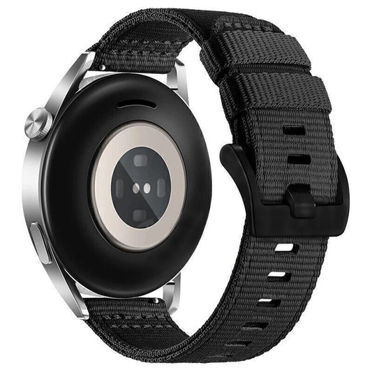 Techsuit W070 band voor Samsung Galaxy Watch / Huawei Watch Series, 22mm, Zwart