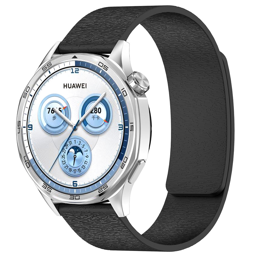 Techsuit W074 band voor Huawei Watch / Garmin Watch Series, 18mm, Zwart