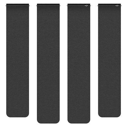 Techsuit W074 band voor Huawei Watch / Garmin Watch Series, 18mm, Zwart