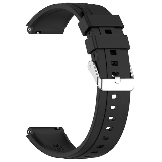Techsuit W075 band voor Huawei Watch / Garmin Watch Series, 18mm, Zwart