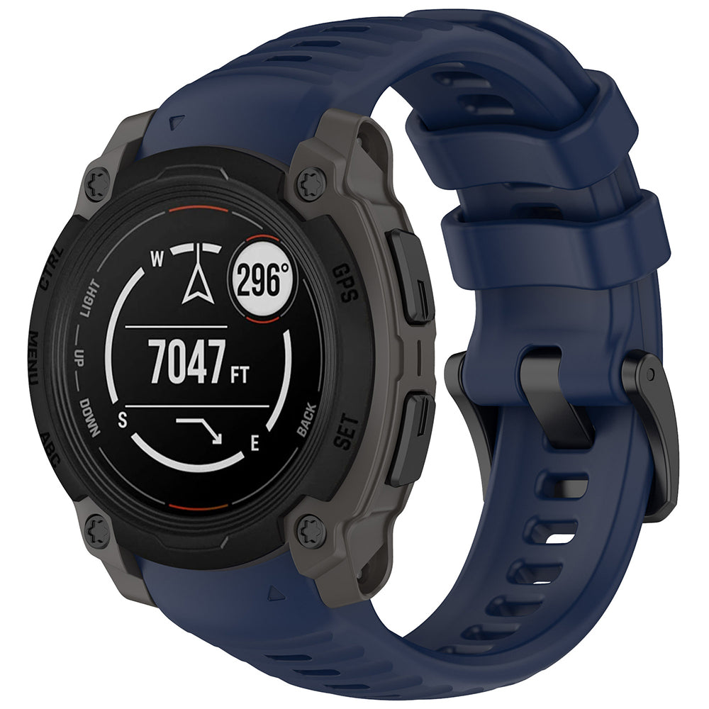 Techsuit W076 riem voor Garmin Instinct E 40mm, Donkerblauw
