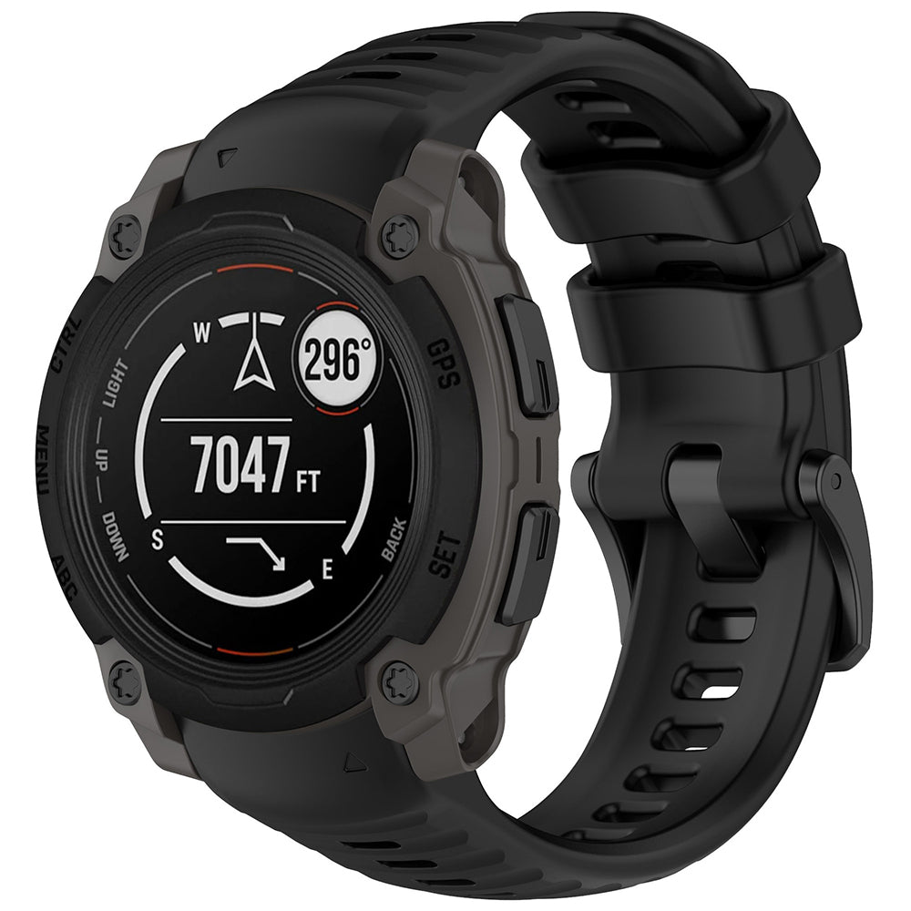 Techsuit W076 riem voor Garmin Instinct E 40mm, Zwart
